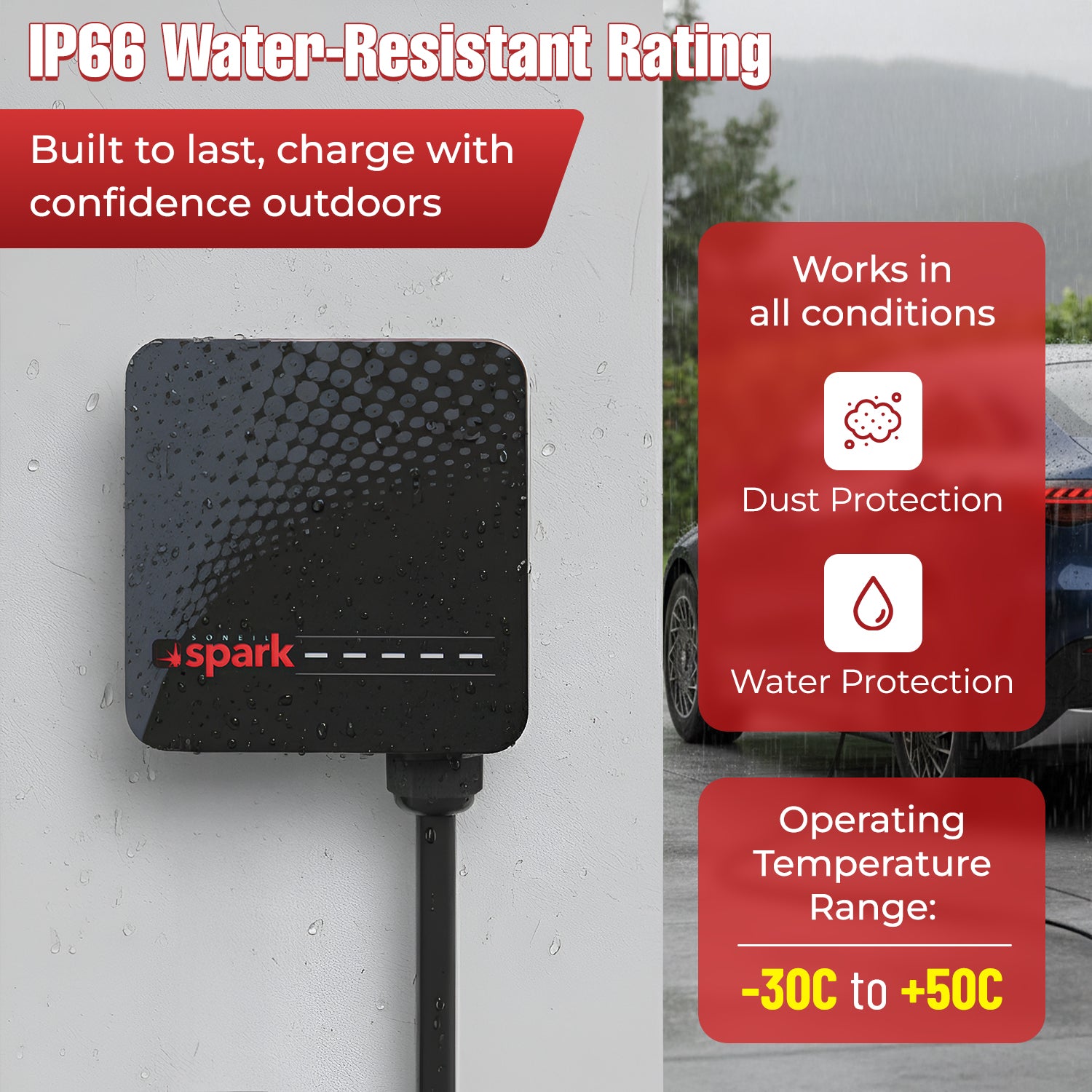 Spark AC 80A EV Charger (hardwired)