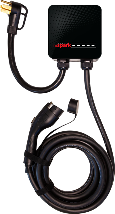 Spark AC 40A NEMA charger with cable, connector and plug