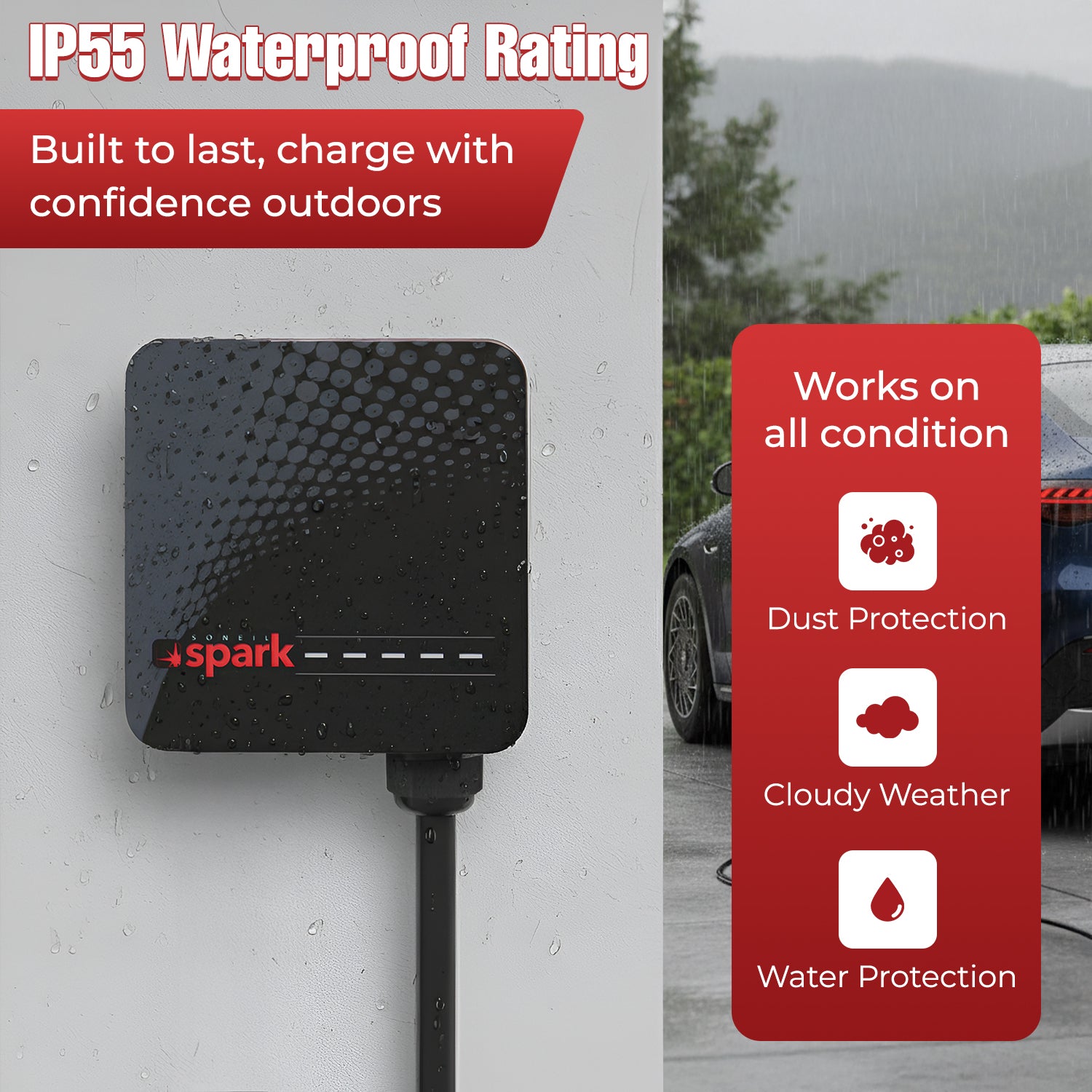 Spark AC 80A EV Charger (hardwired)