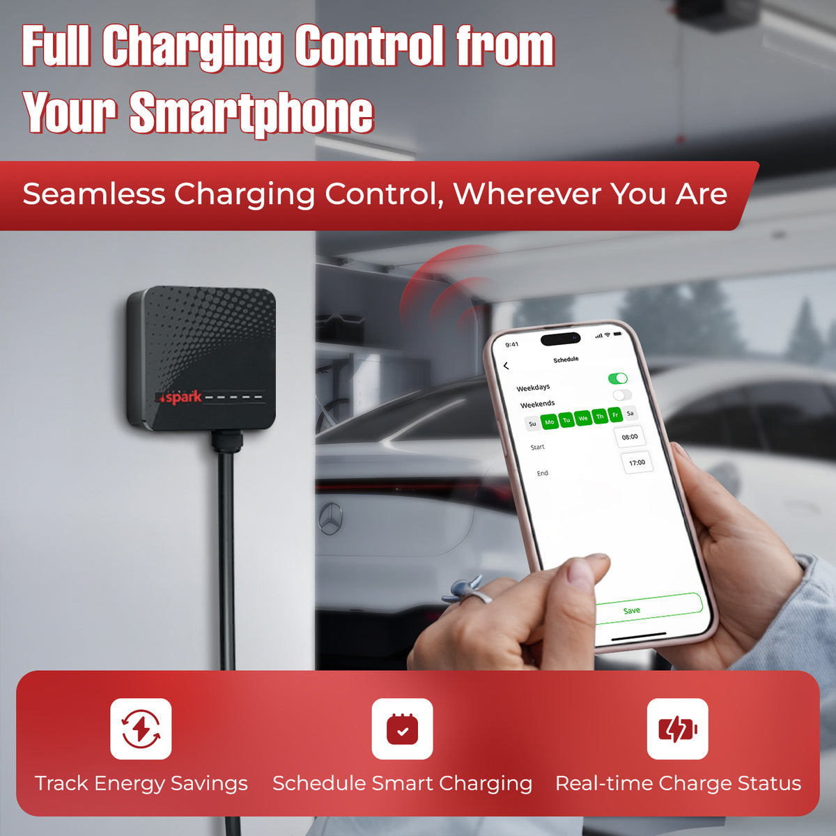 Spark AC 48A EV Charger (hardwired)